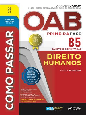 cover image of Como passar OAB primeira fase--85 questões comentadas--Direitos humanos